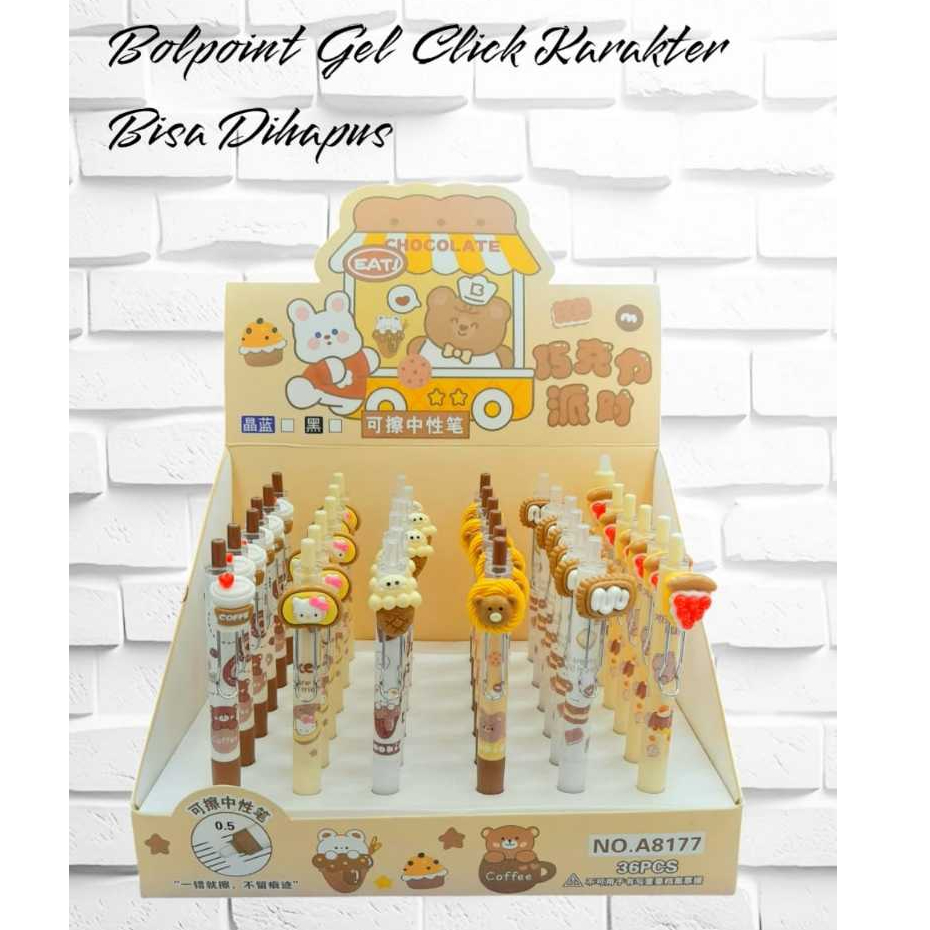 

BOLPOINT CLICK GEL KARAKTER/ERASABLE PEN/GEL PEN KARSKTER LUCU