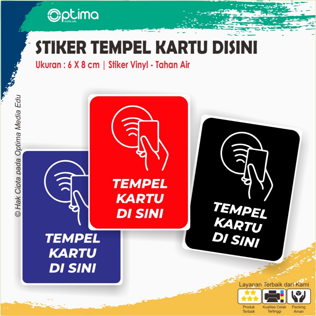 

Stiker Tulisan Tempelkan Kartu di sini
