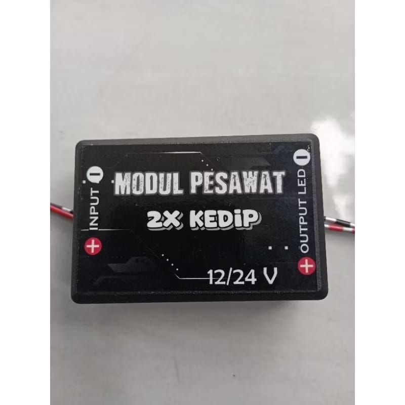 MODUL LAMPU BLITZ PESAWAT 2X KEDIP 12VOLT-24VOLT