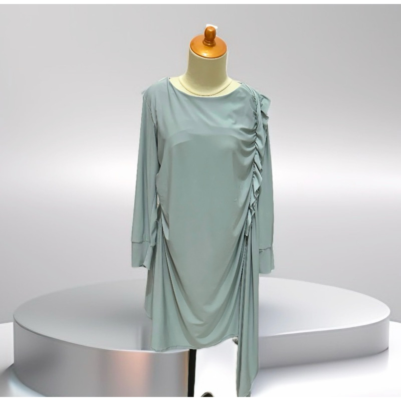 Tunik warna sage