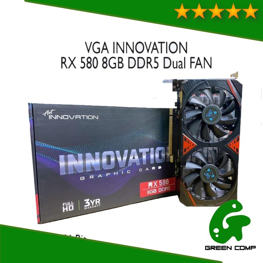 VGA INNOVATION RX580 8GB GDDR5 256BIT - RX 580 8GB GDDR5 256BIT