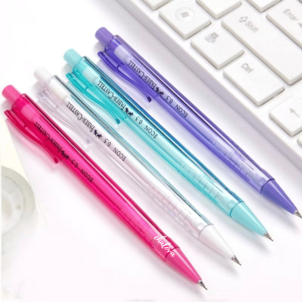 

[PCS] PENSIL MEKANIK FABER CASTELL ECON / MECHANICAL PENCIL WITH ERASER 0.5MM