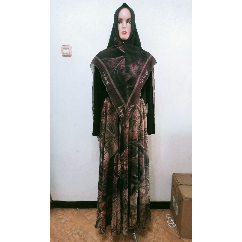 Gamis Set Syar'i Ori Wings Syar'i