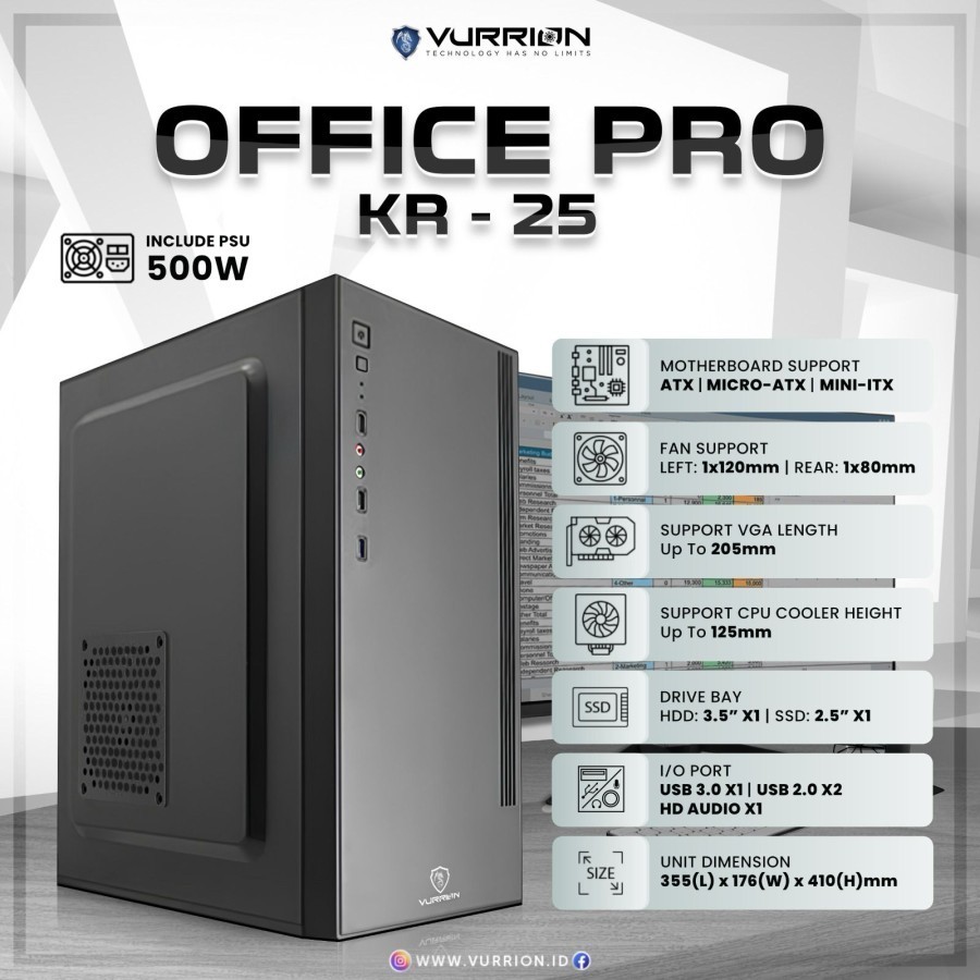 PC Rakitan Admin Sekolahan Intel i3 Gen 10 Ram 8GB SSD 512GB