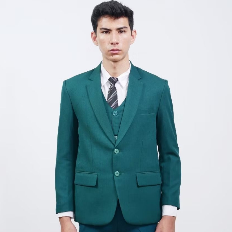 Mubeng - Elegant Jas Slimfit Hijau Botol (Free Cover Jas)