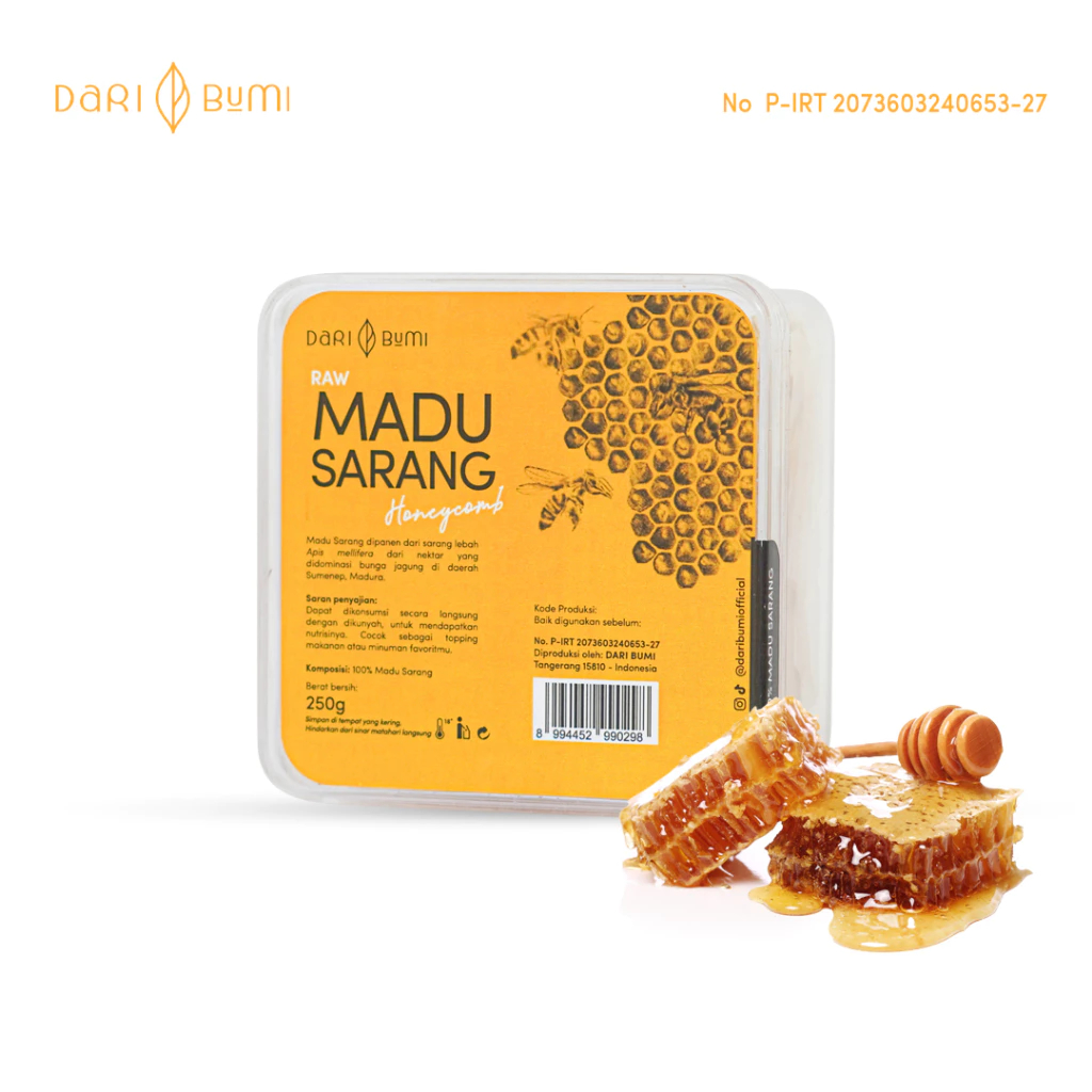 

Madu Sarang Akasia Asli Dari Bumi 250 Gr Raw Honey Comb