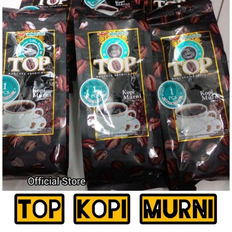 

TOP Kopi Murini / Kopi Murni Tanpa Gula / Kopi Pak 158grm Coffee