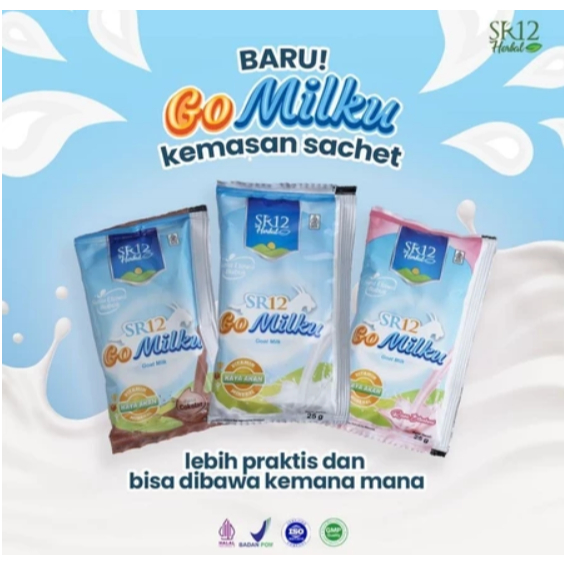 

GOMILKU SR12 25 GRAM SACHET | Susu Kambing Etawa SATUAN / ECER | Susu Kesehatan