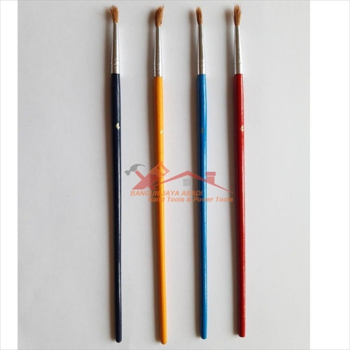 

BRUSH / KUAS CAT AIR WARNA / CAT MINYAK / LUKIS / GAMBAR ACRYLIC NO 4 BJA