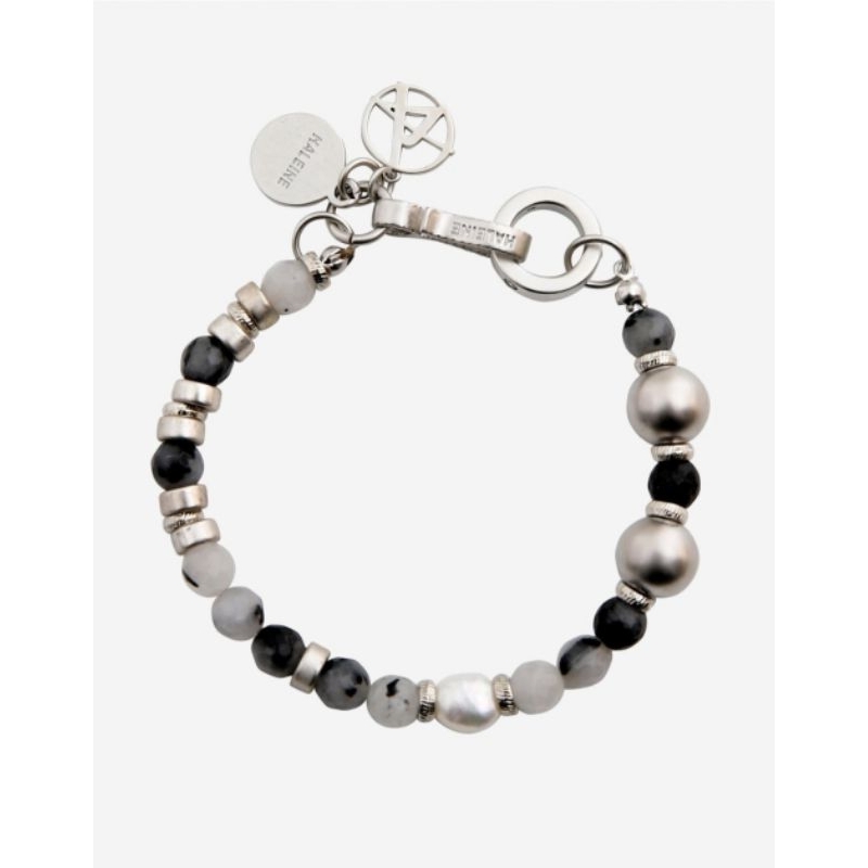 [Read Desc] Bracelet Haechan ~ Haleine Gemstone Metal Bracelet Black