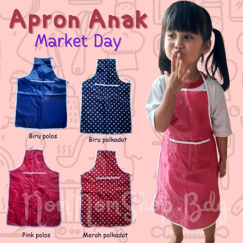 Apron anak Celemek Market day anak
