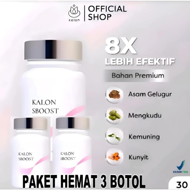 

[ PAKET 3 BOTOL KALON SBOOST ORIGINAL ] - Premium - dapat membakar lemak terutama di bagian lengan dan kaki