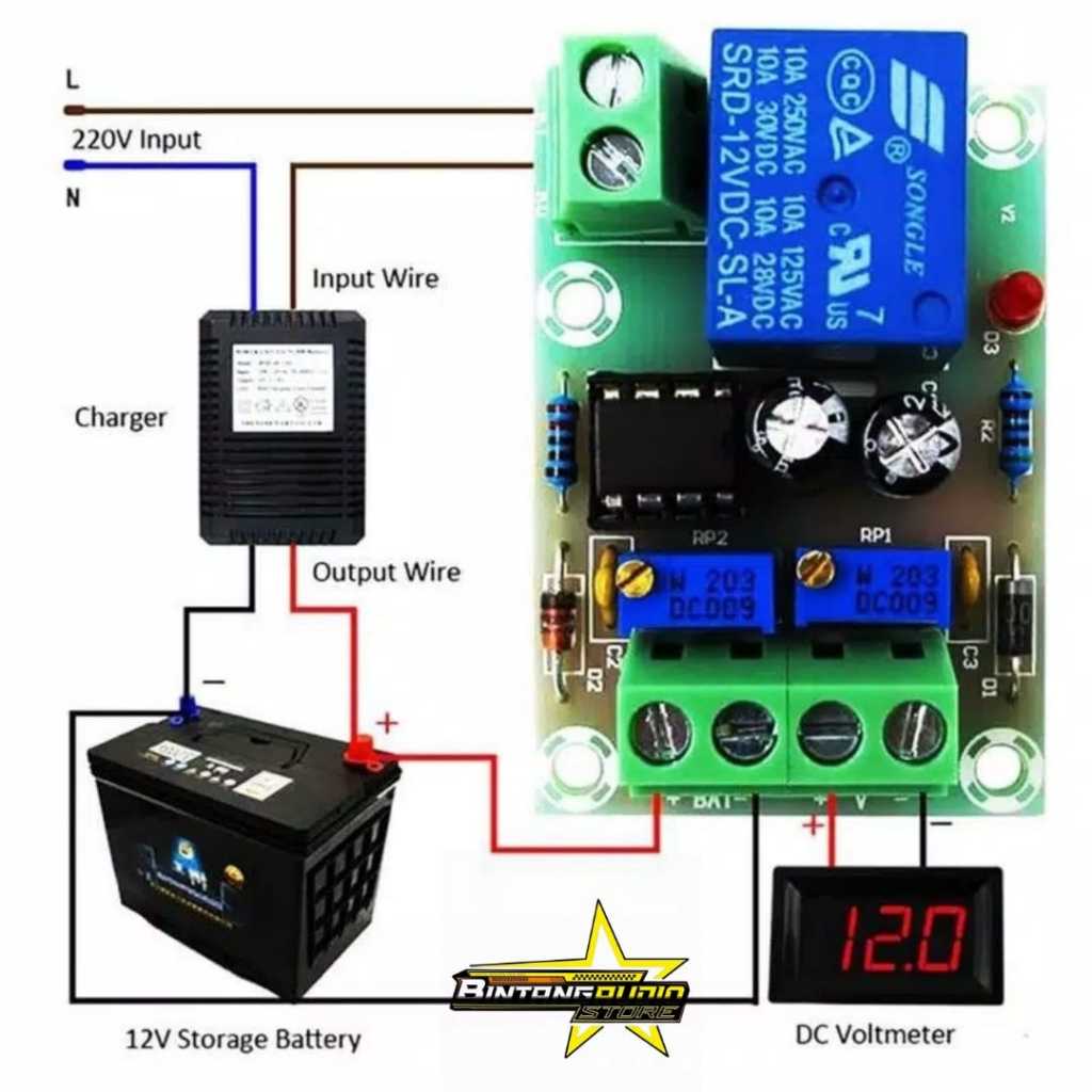 Modul otomatis charger AKI