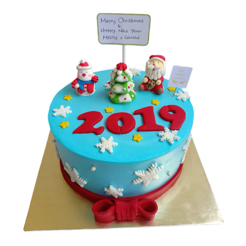 

Blue Christmas Cake