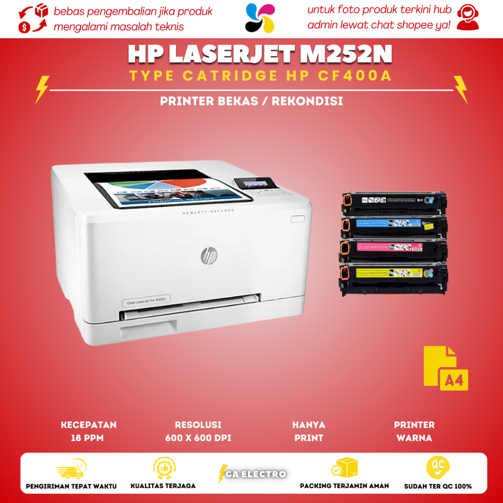 printer hp laserjet m252 printer warna A4