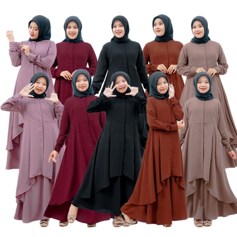 Oribelle Indonesia Official - Alifa One Set Tunik + Rok Setelan Anak Perempuan Terbaru - Stelan Anak