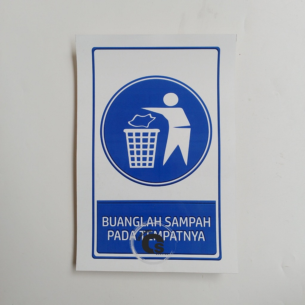 

Stiker Buanglah Sampah Pada Tempatnya - Jangan Buang Sampah Sembarangan