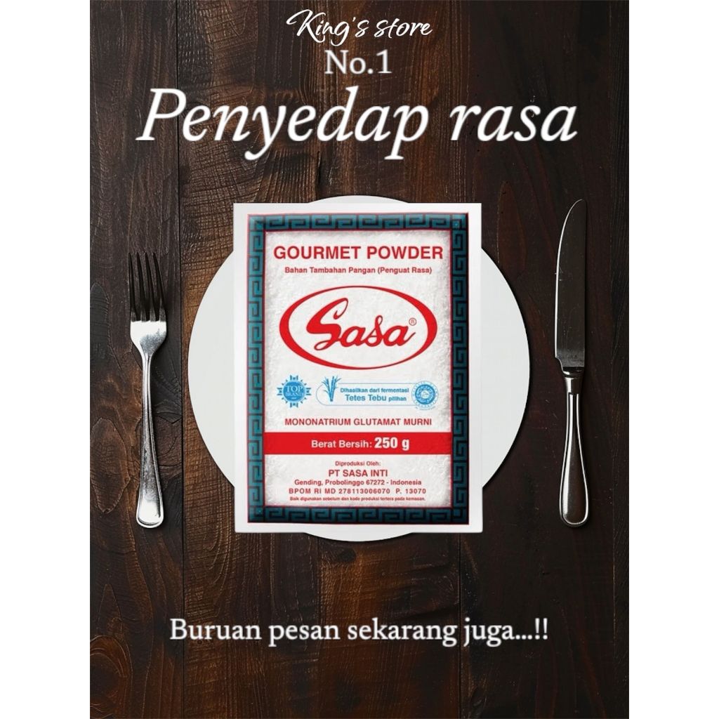 

Sasa MSG/MICIN/Penyedap rasa 250gr