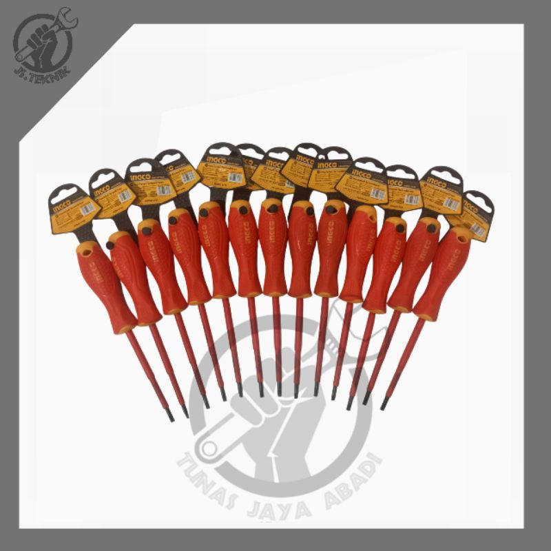 Obeng Listrik 4" x 100mm / INGCO / 12PCS