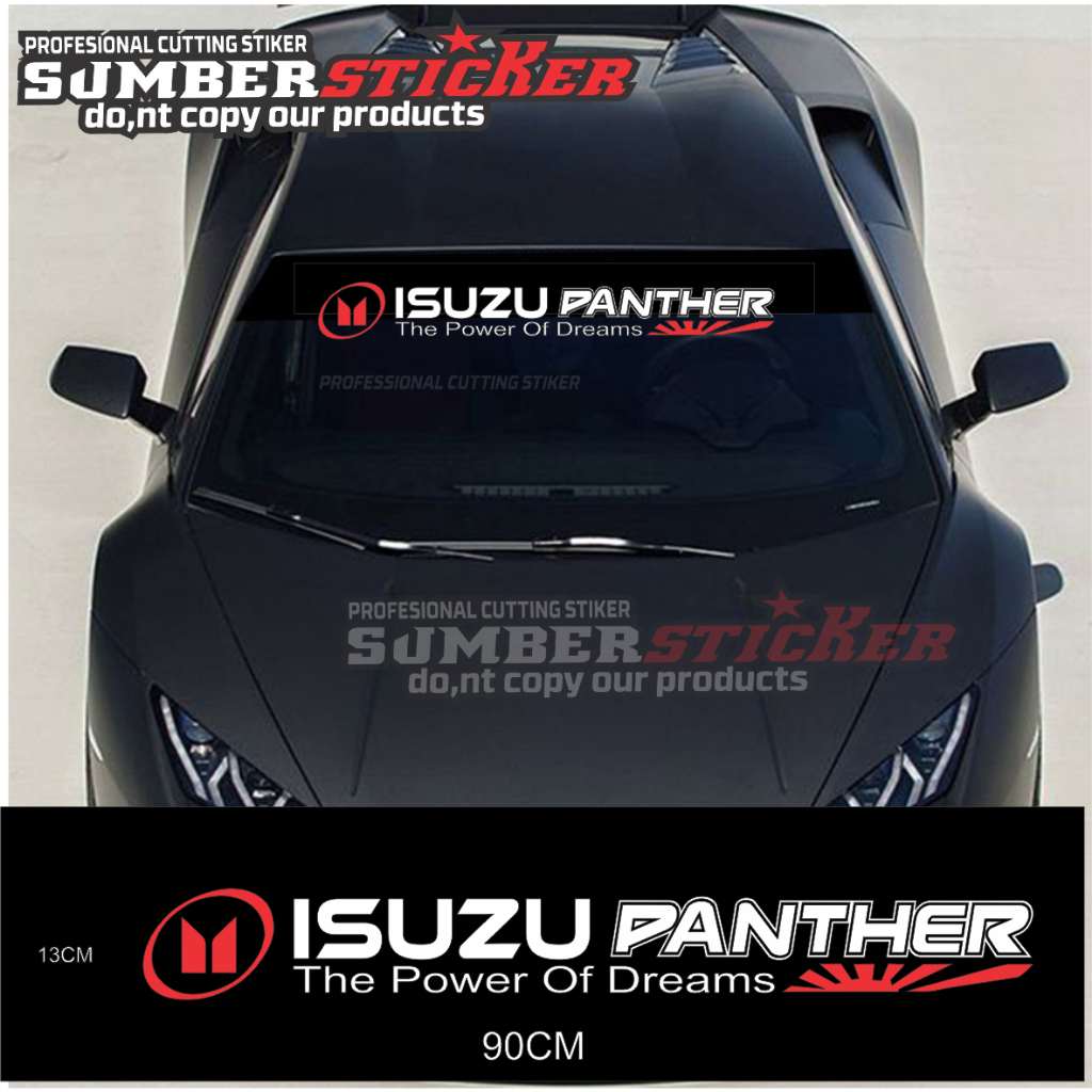 STIKER KACA MOBIL ISUZU PANTHER CUTTING STIKER KACA ISUZU PANTHER