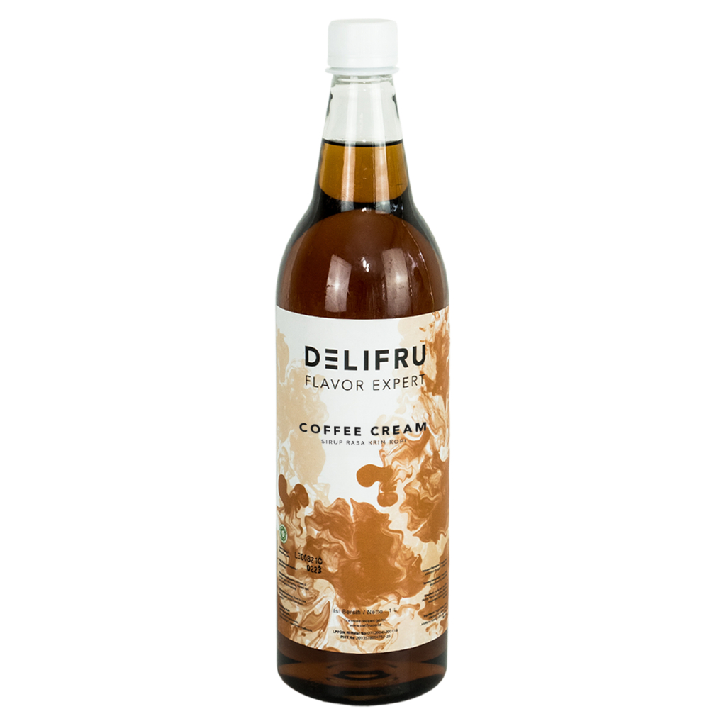 

Syrup Delifru Iris Cream/ Coffee Cream 1000ml - Sirup Rasa Krim Irlandia Premium Halal Merk Delifru 1L / Liter