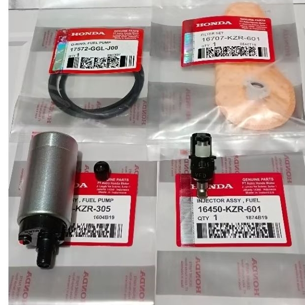 Paket 4Aitem Rotak KZR+injektor KZR+Filter fuel pump KZR+Oring Vario 125 fi old Vario 125 Esp Led Va