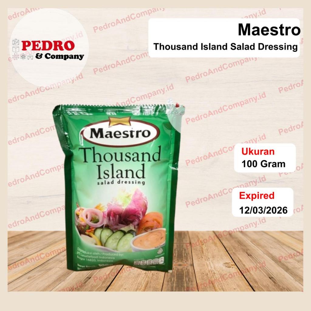 

Maestro thousand island 100 gram - salad dressing refill mayo mayonais