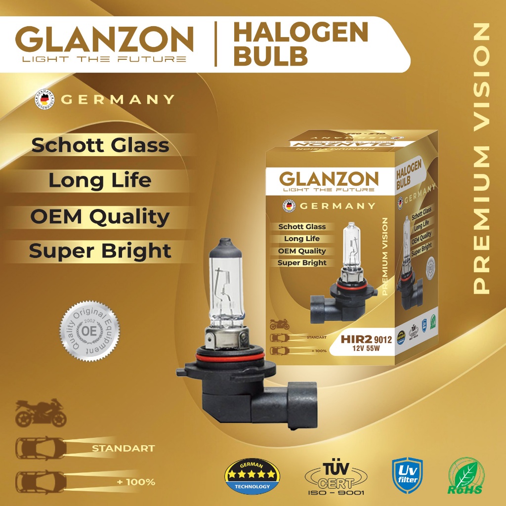 LAMPU HALOGEN GLANZON HIR2 (9012)