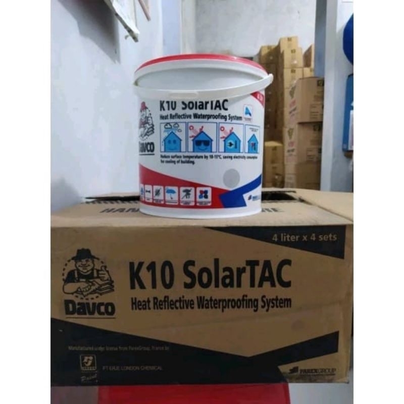 Cat pemantul anti panas genting galvalum seng asbes Solar TAC 4ltr / 5kg