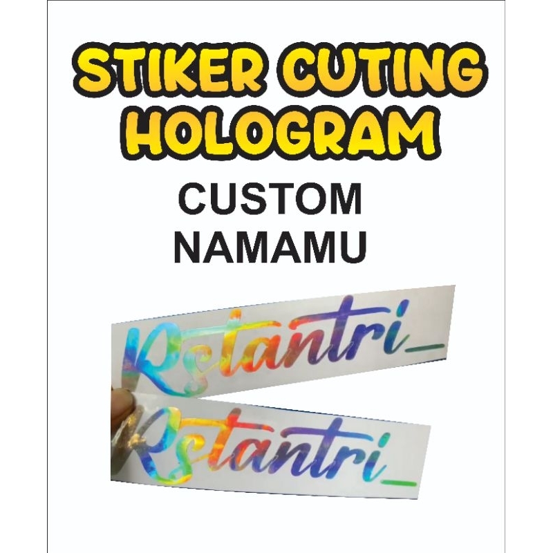 stiker hologram,stiker cuting hologram,stiker custom nama