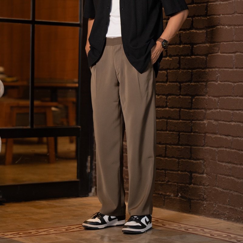 GOODETHICS - Alter Wide Pants | Celana Bahan Formal Pria Loose