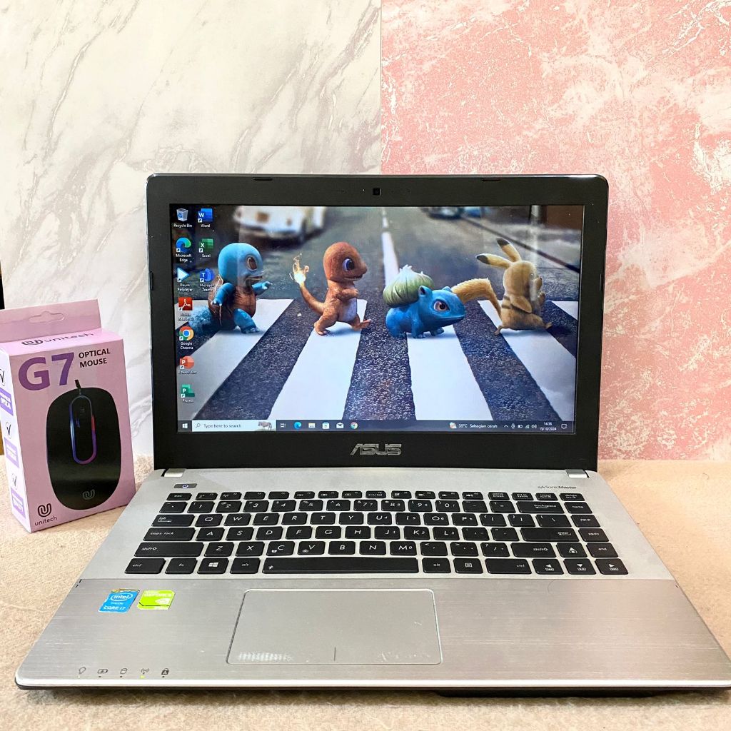 Laptop Asus X450JN Core i7-4710HQ Ram 16Gb Ssd 256Gb Vga 2Gb