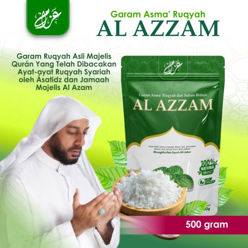 

Garam Ruqyah Al Azzam 100% Original. Solusi usaha sepi, sulit dapat jodoh dll kemasan 500 gram