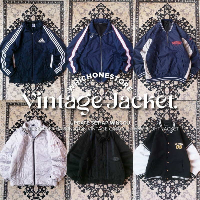 FUNNY Jaket Vintage WHICHONE Work Jacket Windbreaker Casual Harrington Winbreker Suede Canvas Bomber