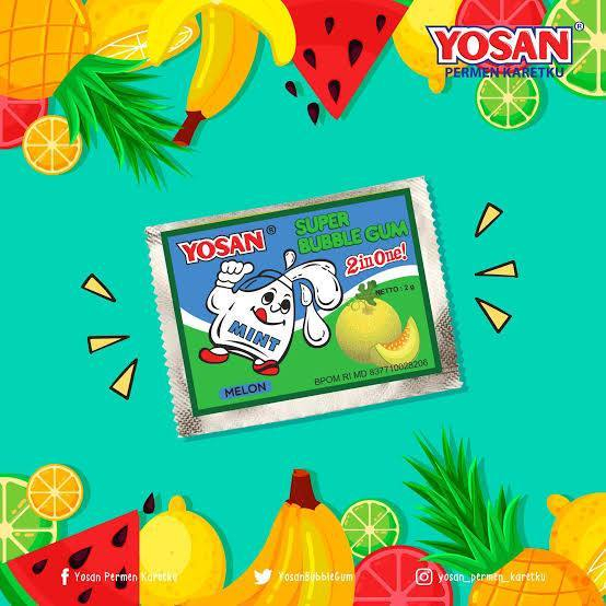 

permen yosan rasa melon 1pcs 1000