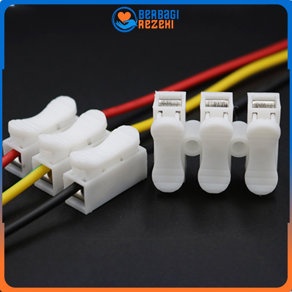 Terminal Sambungan Kabel Listrik 2pin 3pin Quick Connect / Terminal Block Cable 2 Wire Connector Spr