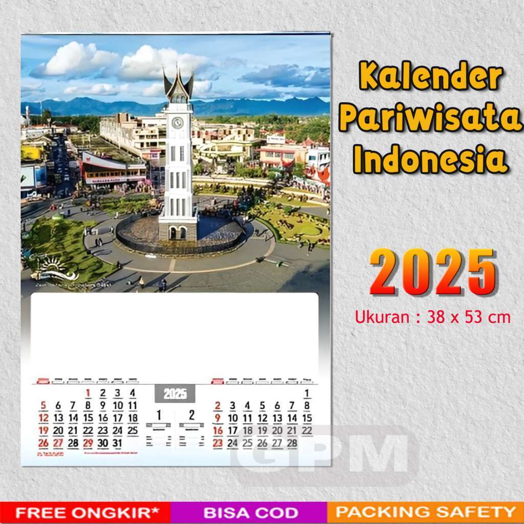 

Kalender Dinding 2025 Tema Pemandangan Alam | Uk. Besar | 38x53cm | Kertas Matte Paper