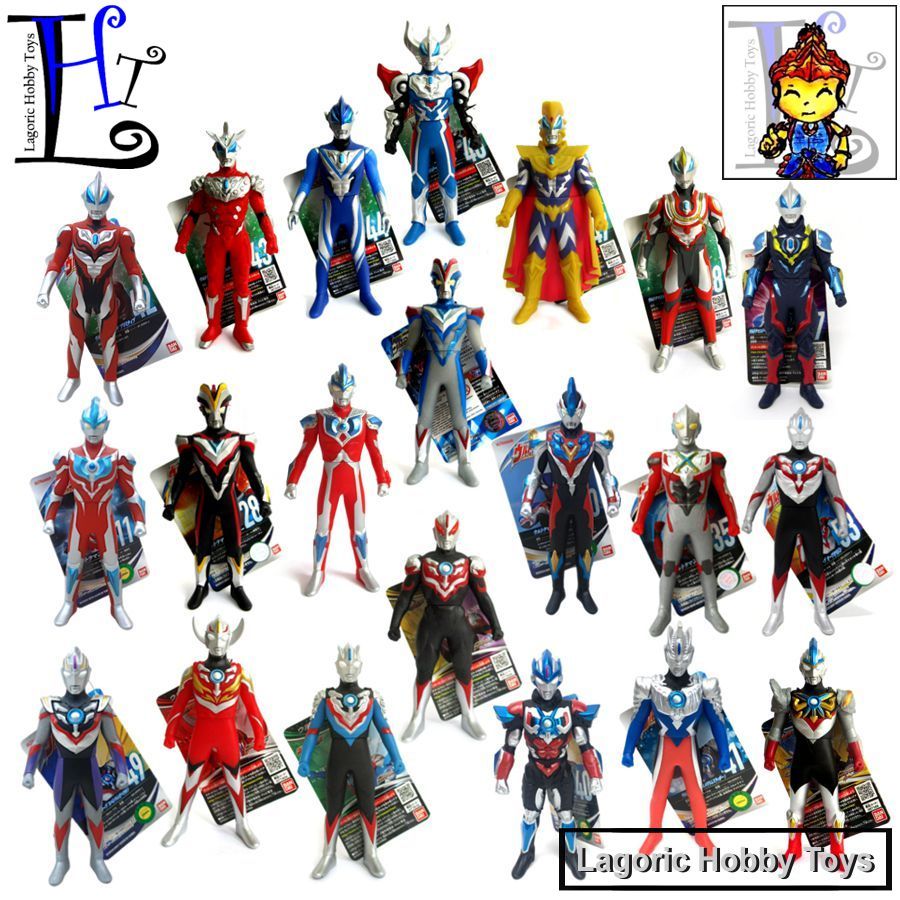 Ultra Hero Series Ultraman Bandai Mix Varian LHT 5 Mainan Figure Variasi Original Geed Orb Ginga Vic