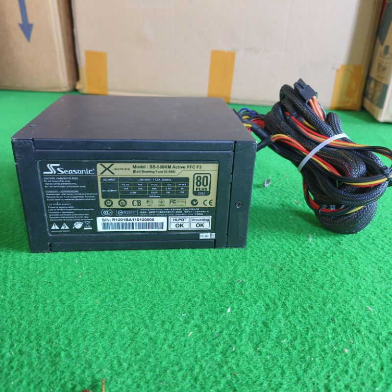 PSU GAMING GAMING SEASONIC 560W 80+ GOLD RUSAK