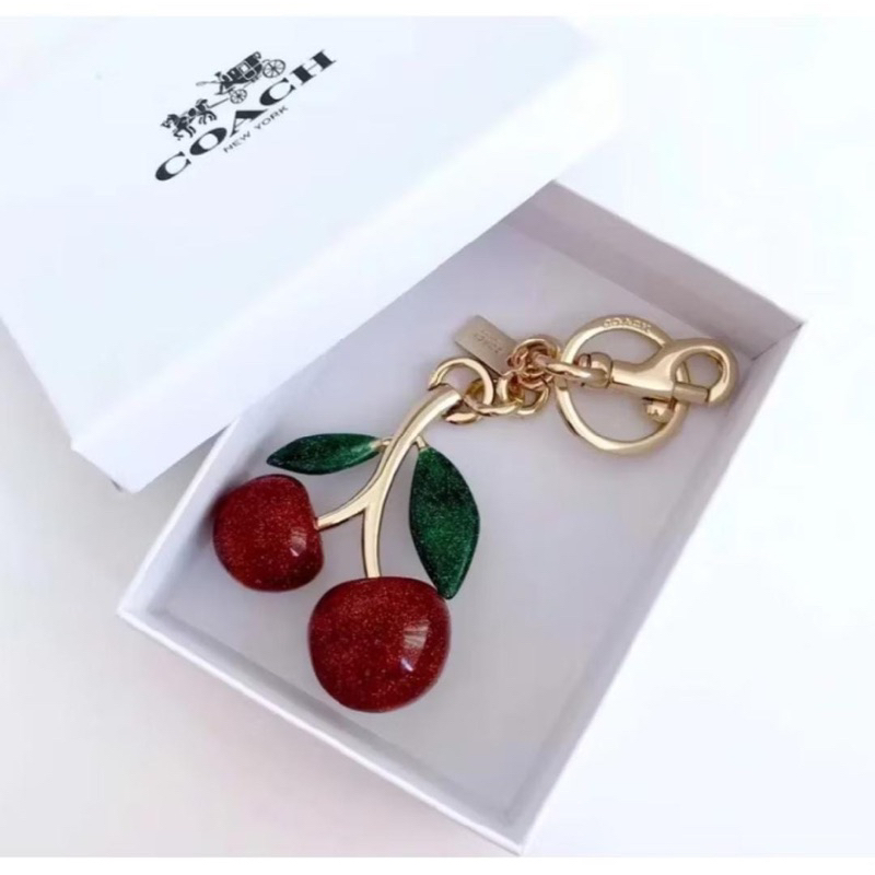 Coach Cherry Keychain