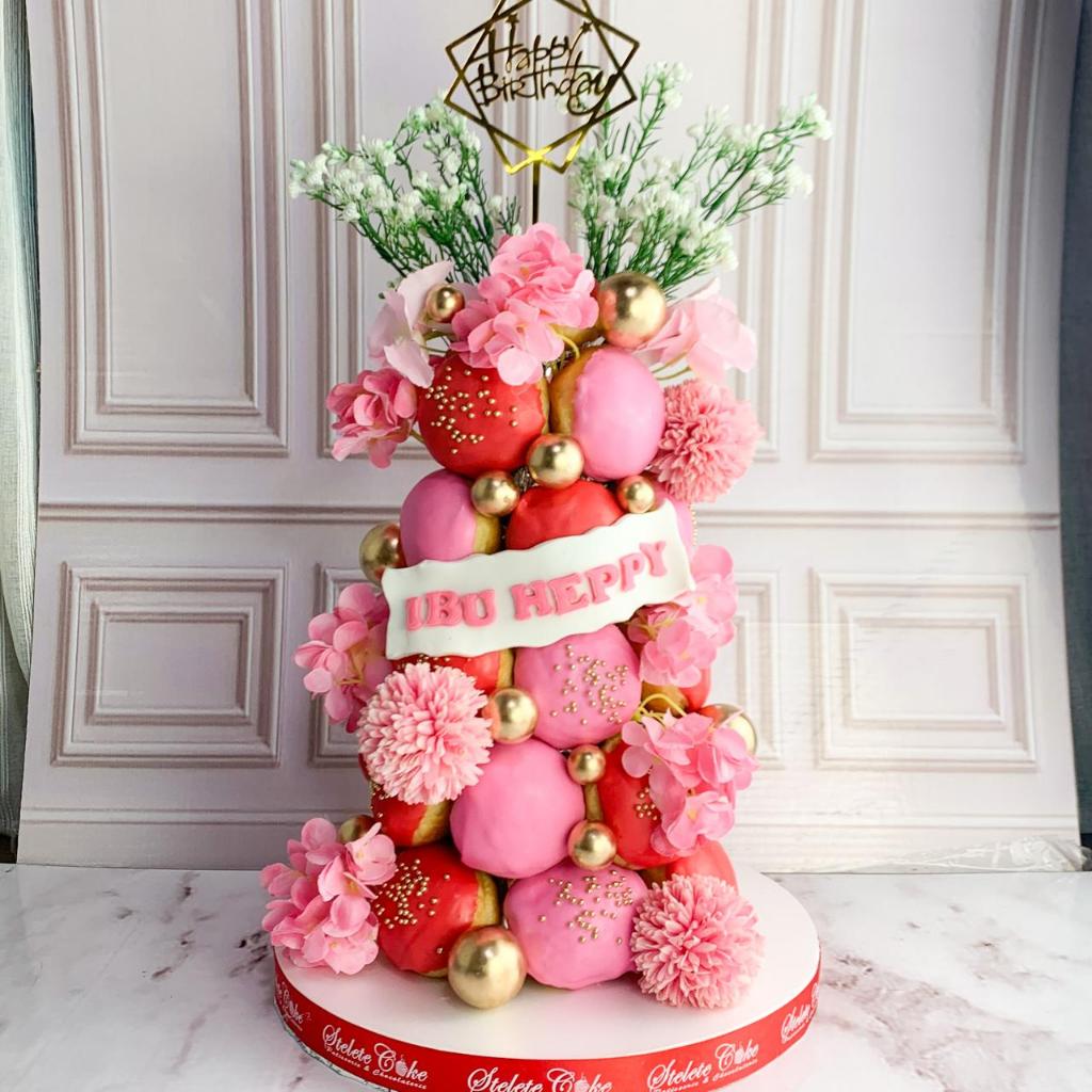 

Donat/Donat Ulang Tahun/Donat Tower Tema Flower/Donat Jakarta Tema Bunga