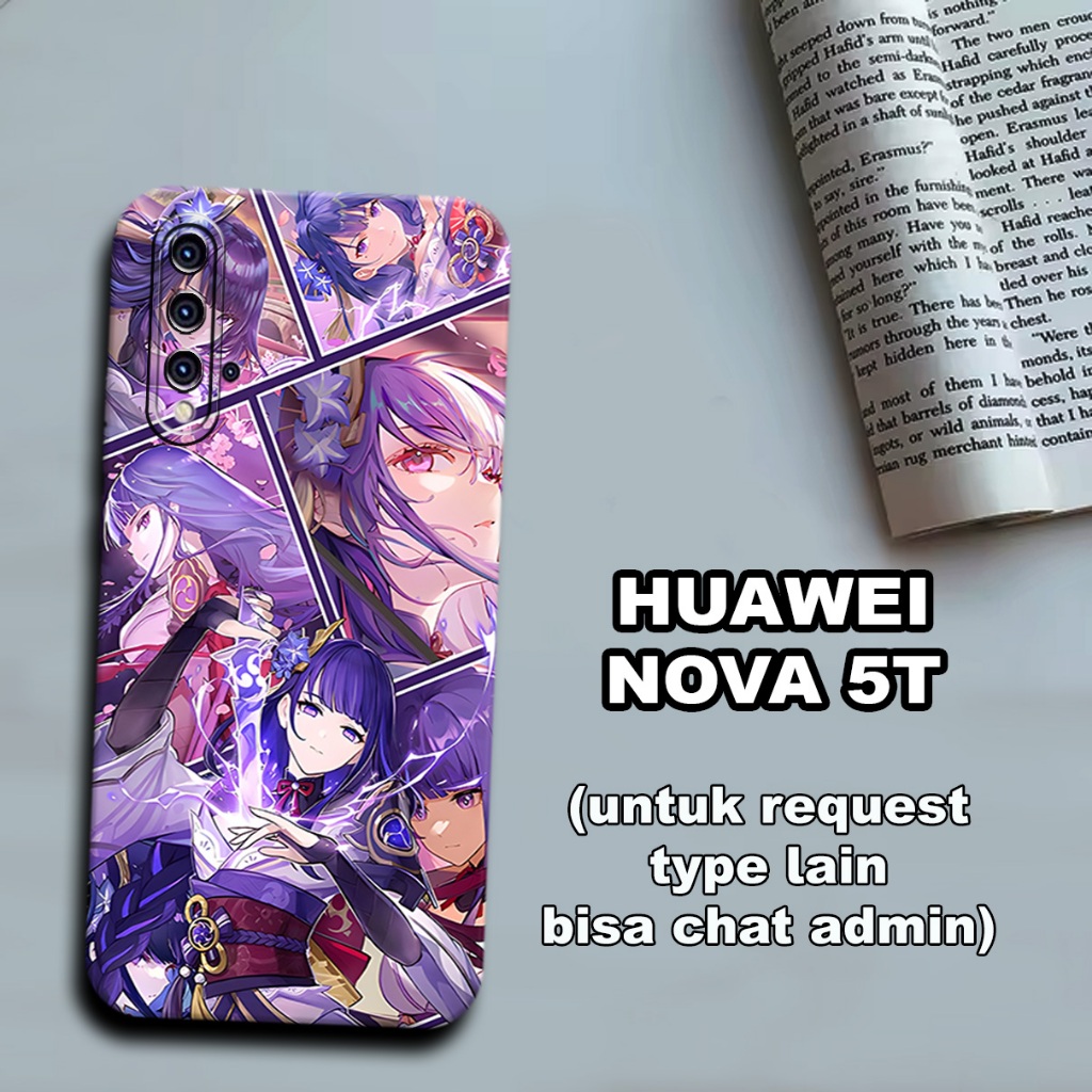 CC15/ Softcase karet lentur untuk huawei nova 5t /Motif karakter anime genshin impact/case huawei no