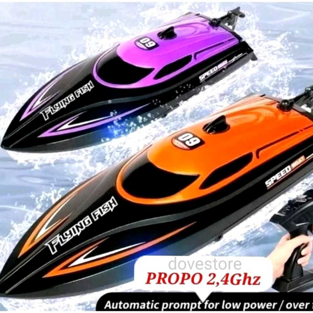 Terlarisss Mainan Anak Remot Kontrol Remote Control Kapal Perahu Super High Power Speed Boat