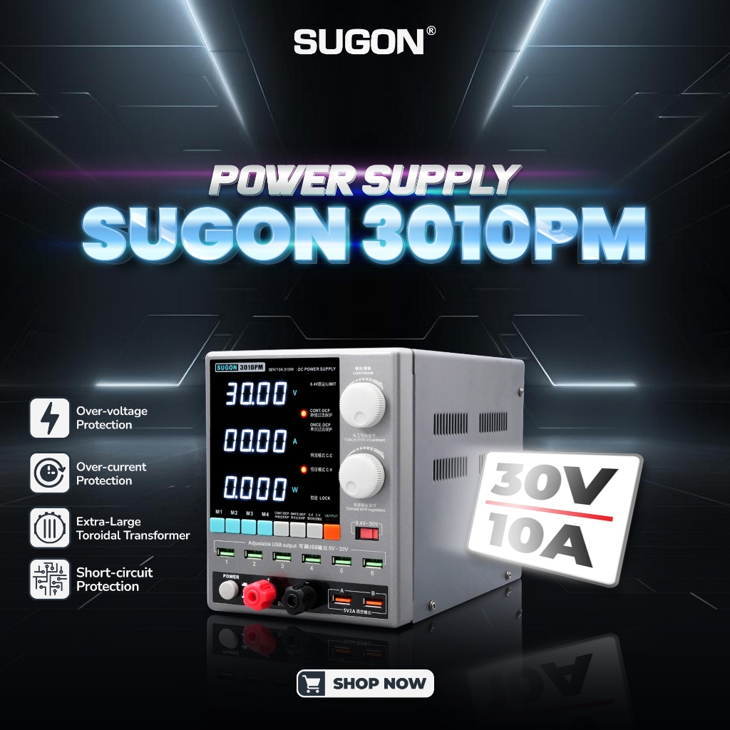 POWER SUPPLY DIGITAL SUGON 3010PM 30V/10A