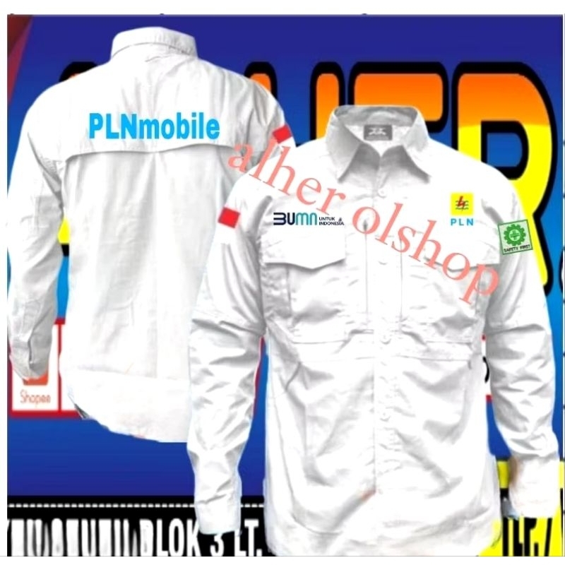 kemeja tactical PLN mobile baju tactical PLN mobile kemeja PLN mobile kemeja kerja PLN mobile baju P