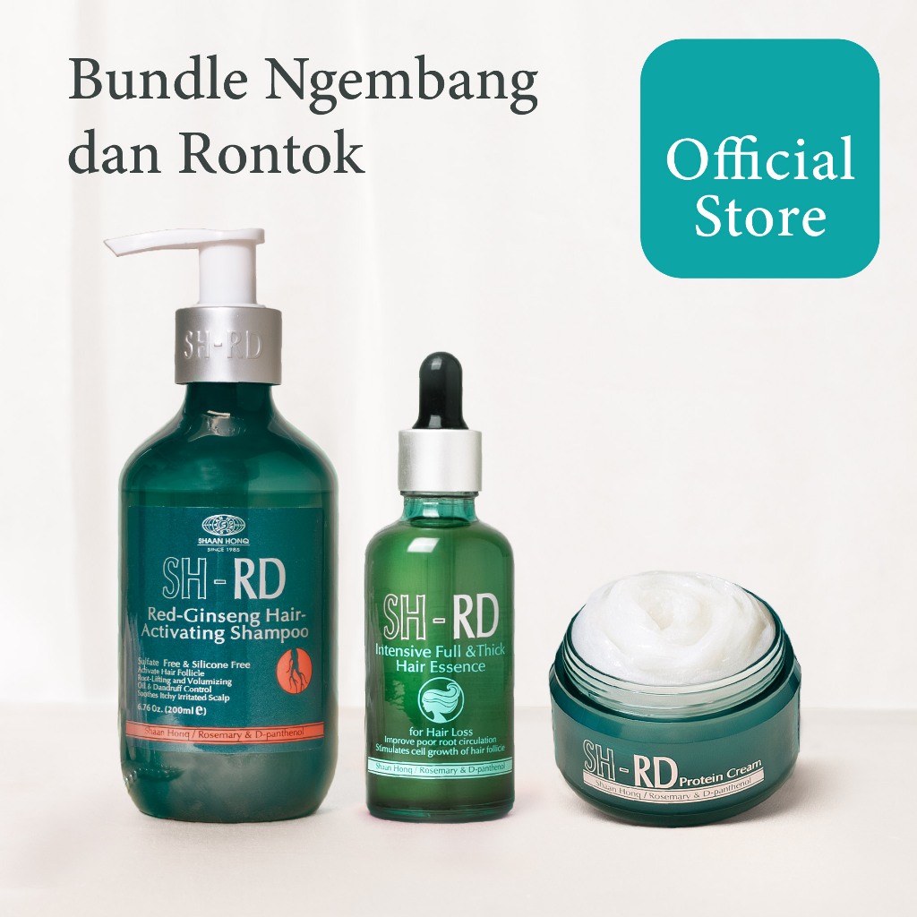 SHRD Bundle Rambut Kempes & Anti-Rontok | Perawatan Rambut Rontok, Kering & Ngembang.