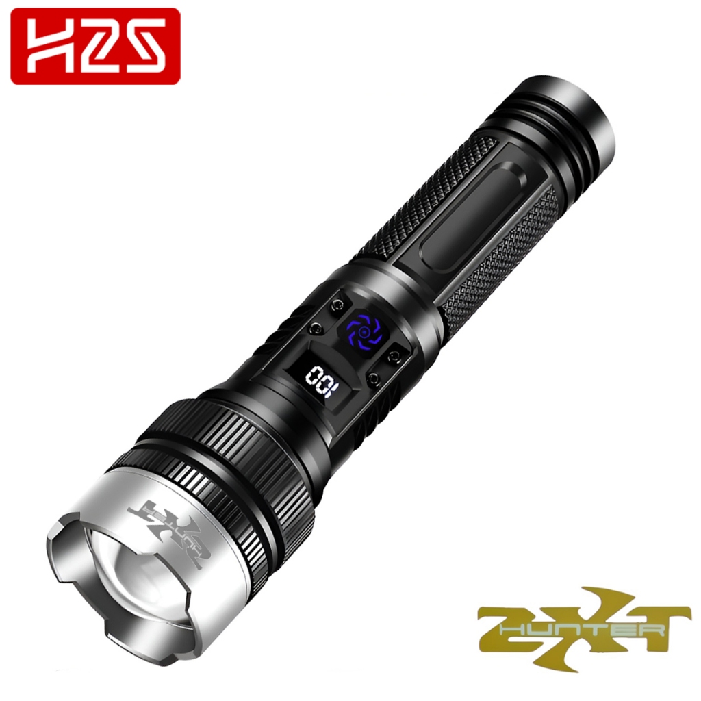 Senter Cas LED Laser Zoom In Out 3 Mode WH-911 Waterproof IPX4