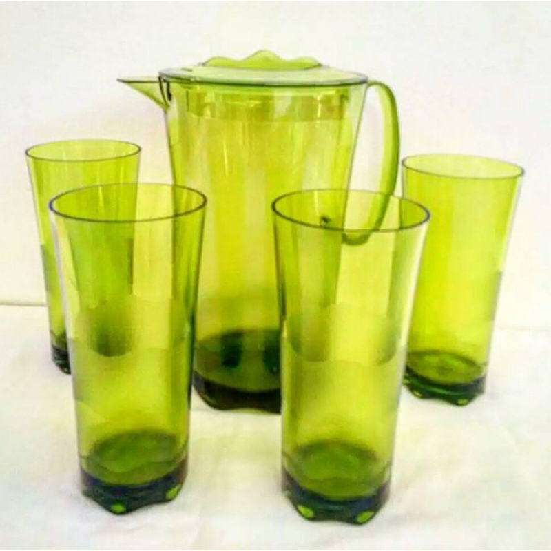 Sheerly Pitcher w/Glass Set Tupperware