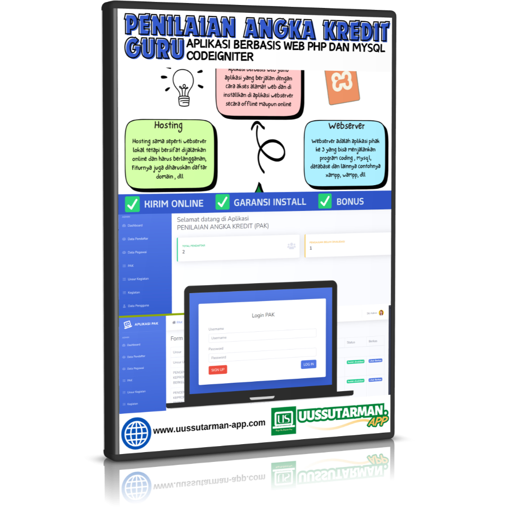 Aplikasi Penilaian Angka Kredit Guru ( PAK ) berbasis web codeigniter