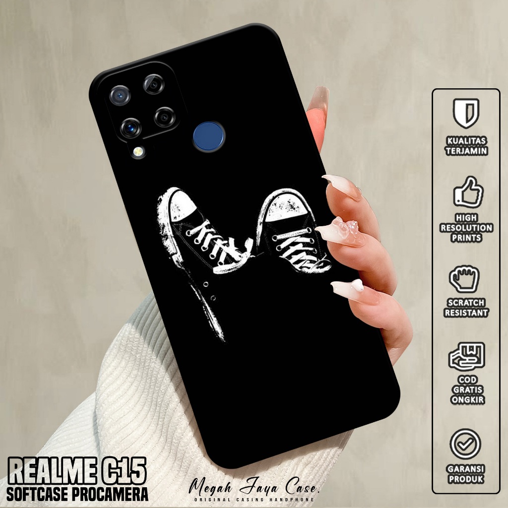 Case REALME C15 - Softcase Hp REALME C15 Motif BLCK - Silikon Hp REALME C15 - Kondom Hp REALME C15 -